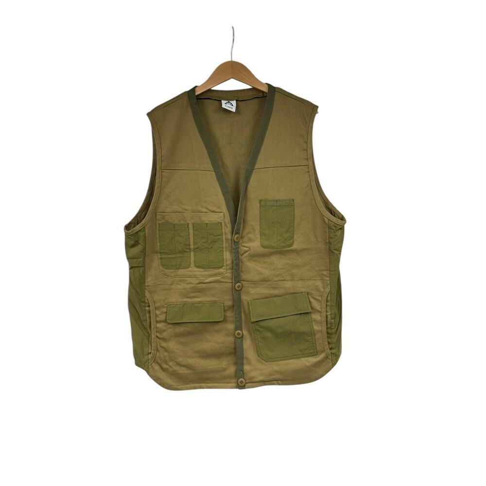Wasted Collective Cargo‎ Field Vest Hunting Green Organic Cotton Japan Made XL